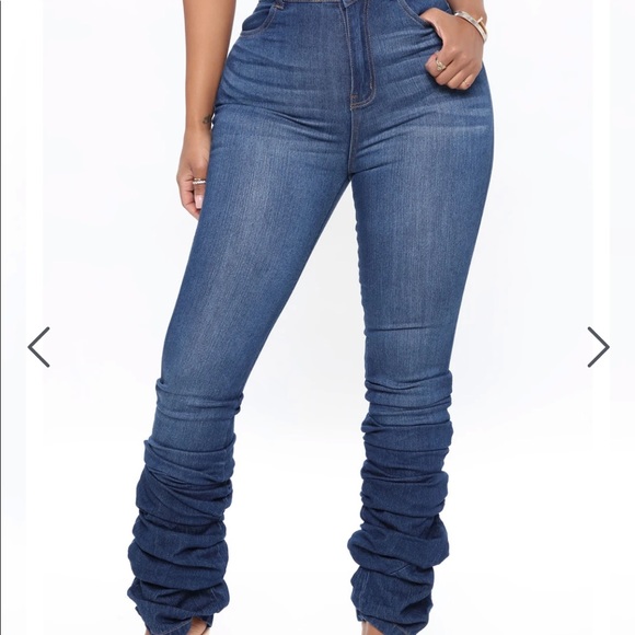 stacked skinny jeans dark wash - Picture 4 of 7